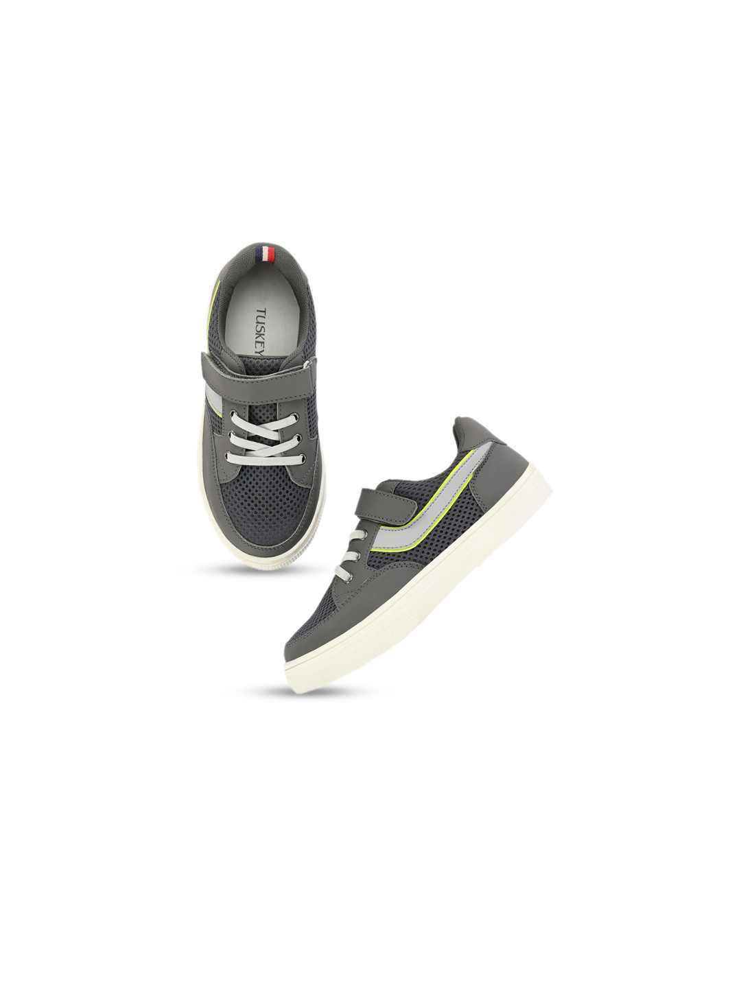 TUSKEY Boys Mesh Anti Skid Velcro Sneakers