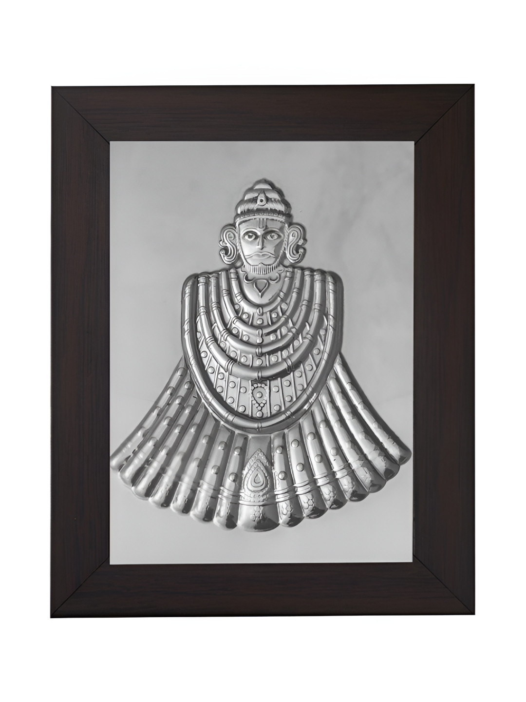 Pray Everyday Silver-Plated & Grey Khatu Shyam Ji Table Photo Frames