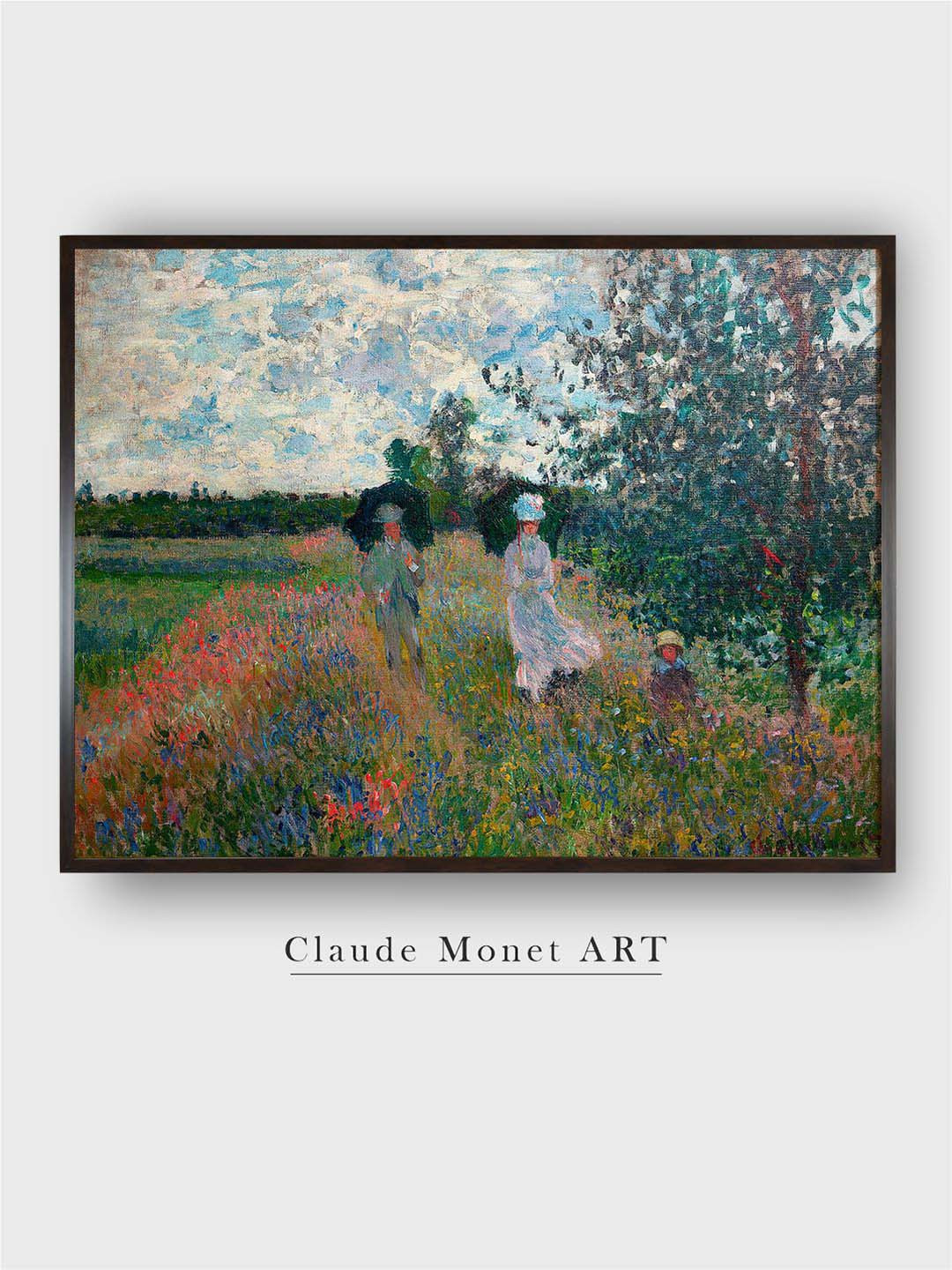 The Art House Green Promenade Near Argenteuil by Claude Monet Painting Wall Art
