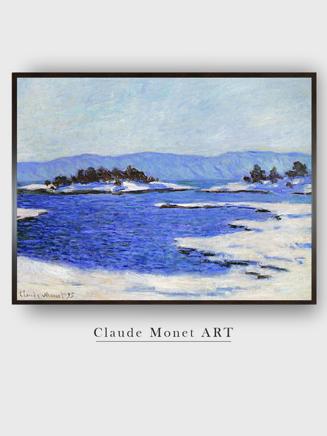 The Art House Blue & White Norway Painting Framed Wall Art