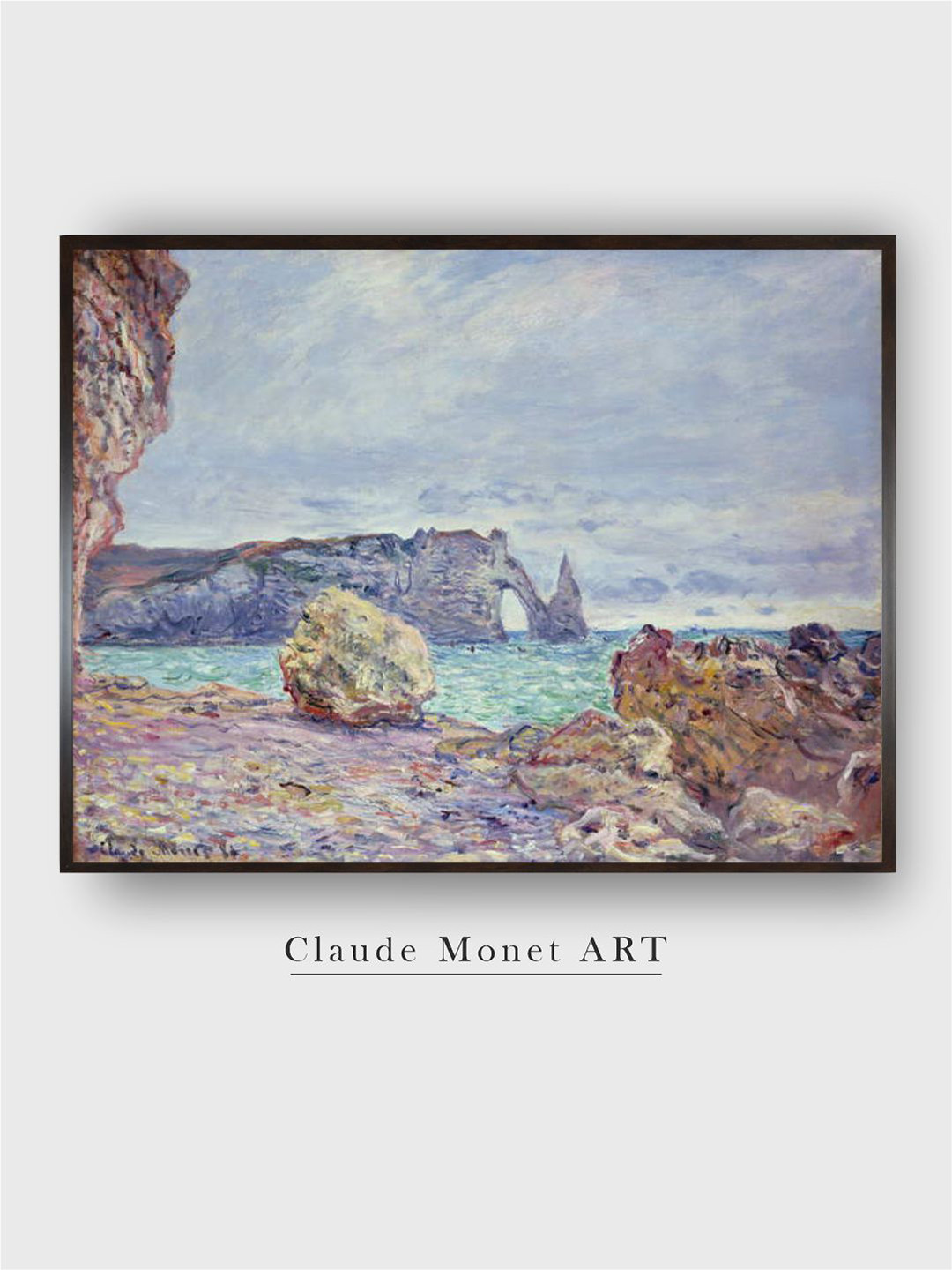 The Art House Blue & Pink Painted Framed Wall Art