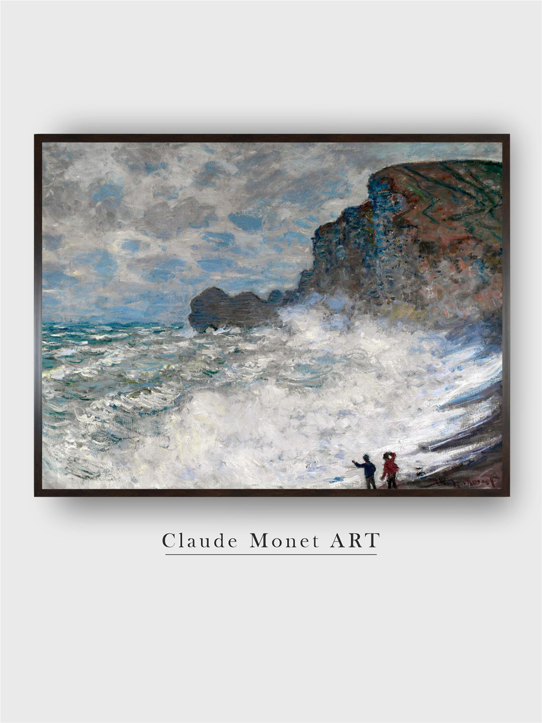 The Art House Blue & White Rough Weather Painted Framed Wall Art