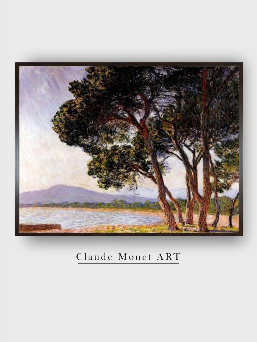 The Art House Blue & Green La Plage De Juan-les-Pins Painted Framed Wall Art