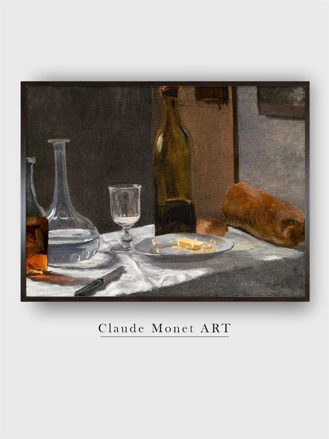 The Art House White & Brown Still Life With Bottles Painted Framed Wall Art