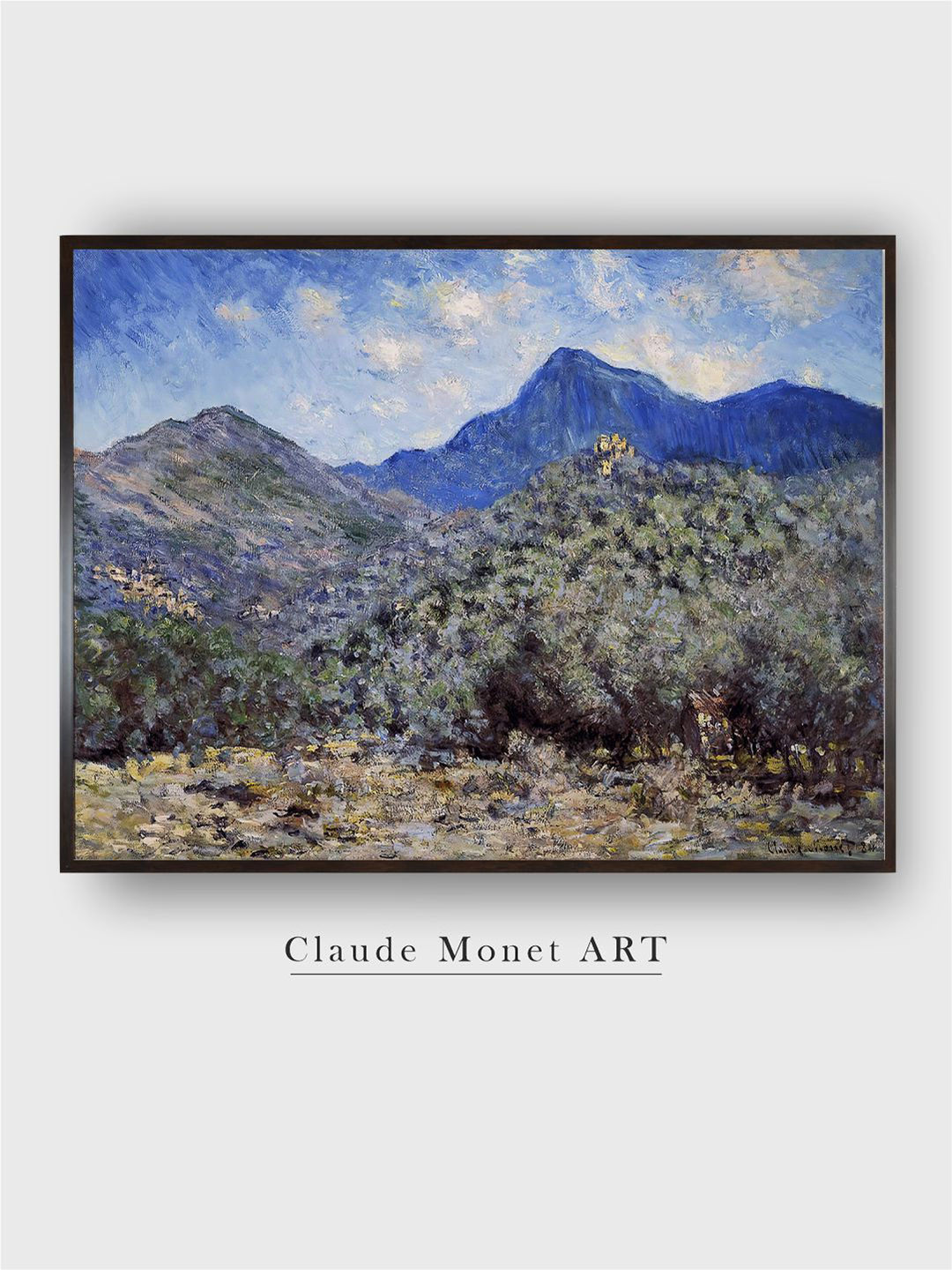 The Art House Blue & Green Valle Buona Painted Wall Art