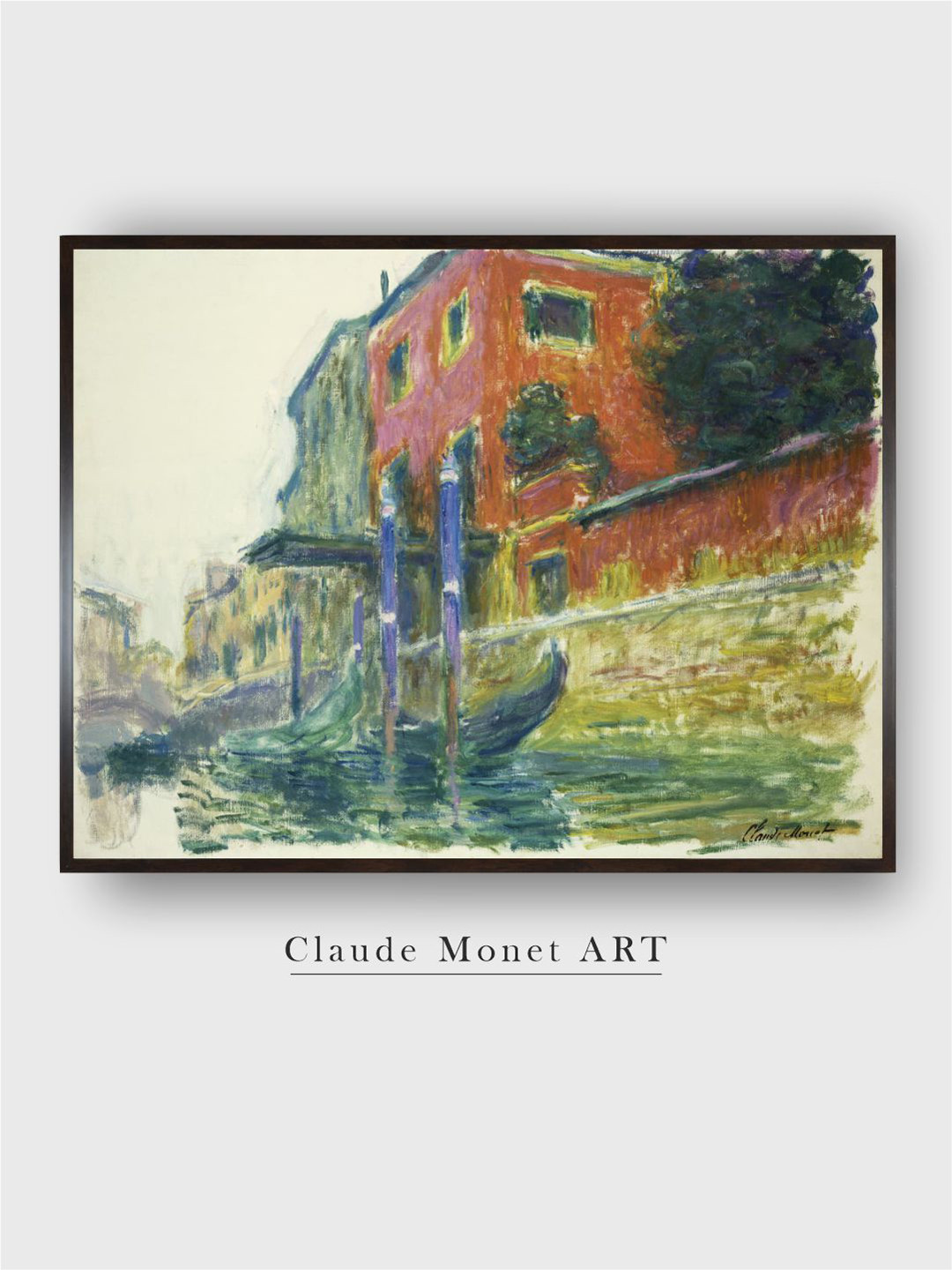 The Art House Green & Red La Maison Rouge Painted Wall Art