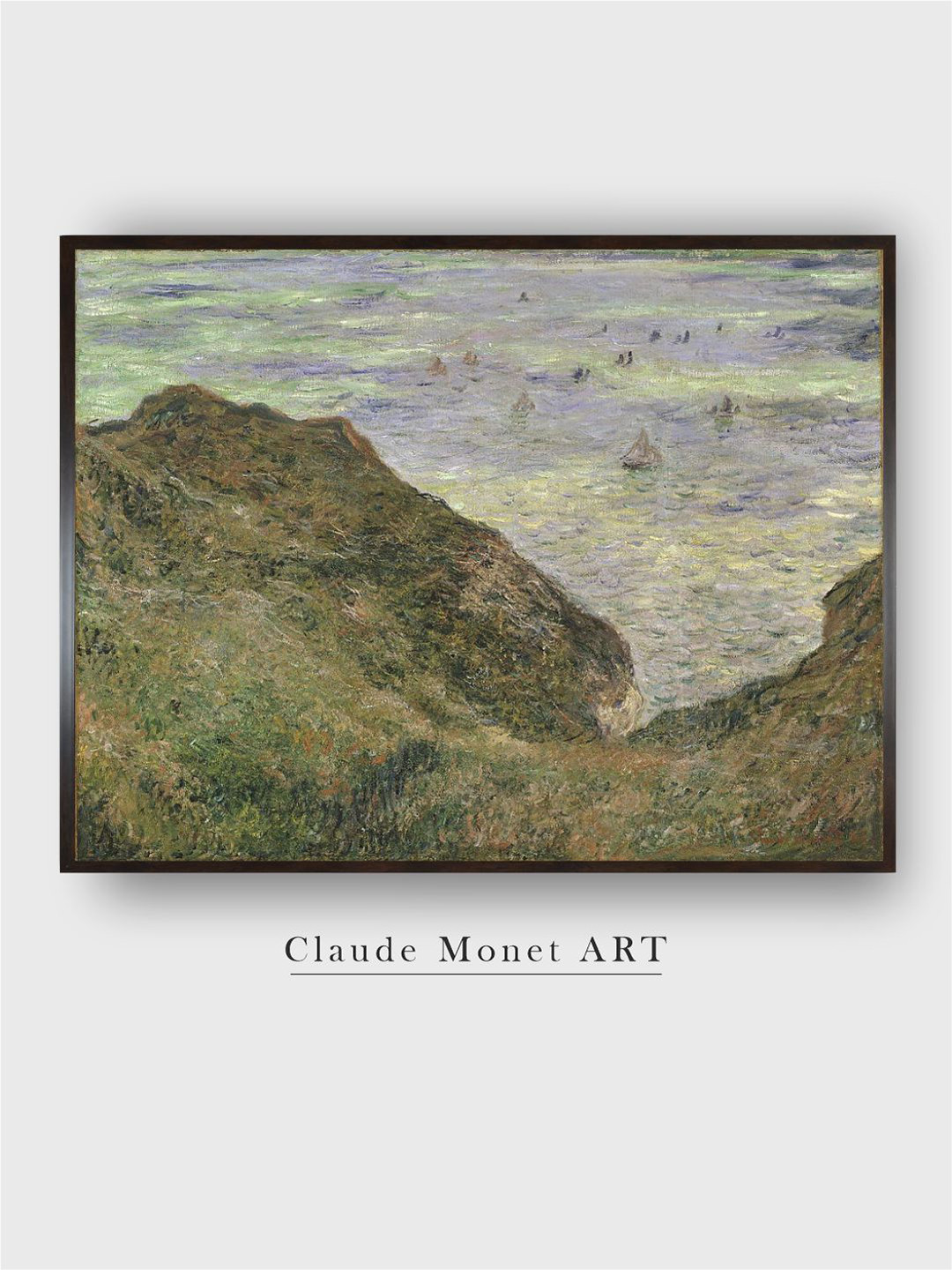 The Art House Green The Cliff At Pourville Painted Wall Art