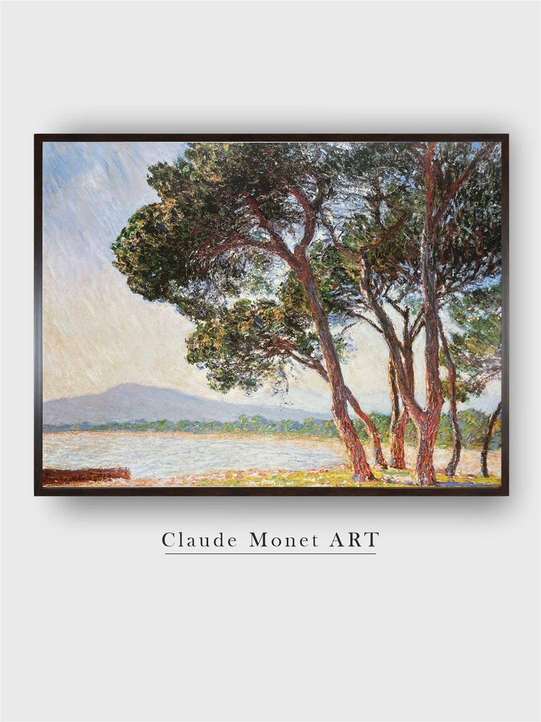 The Art House Green & Beige La Plage De Juan-Les-Pins Painted Wall Art