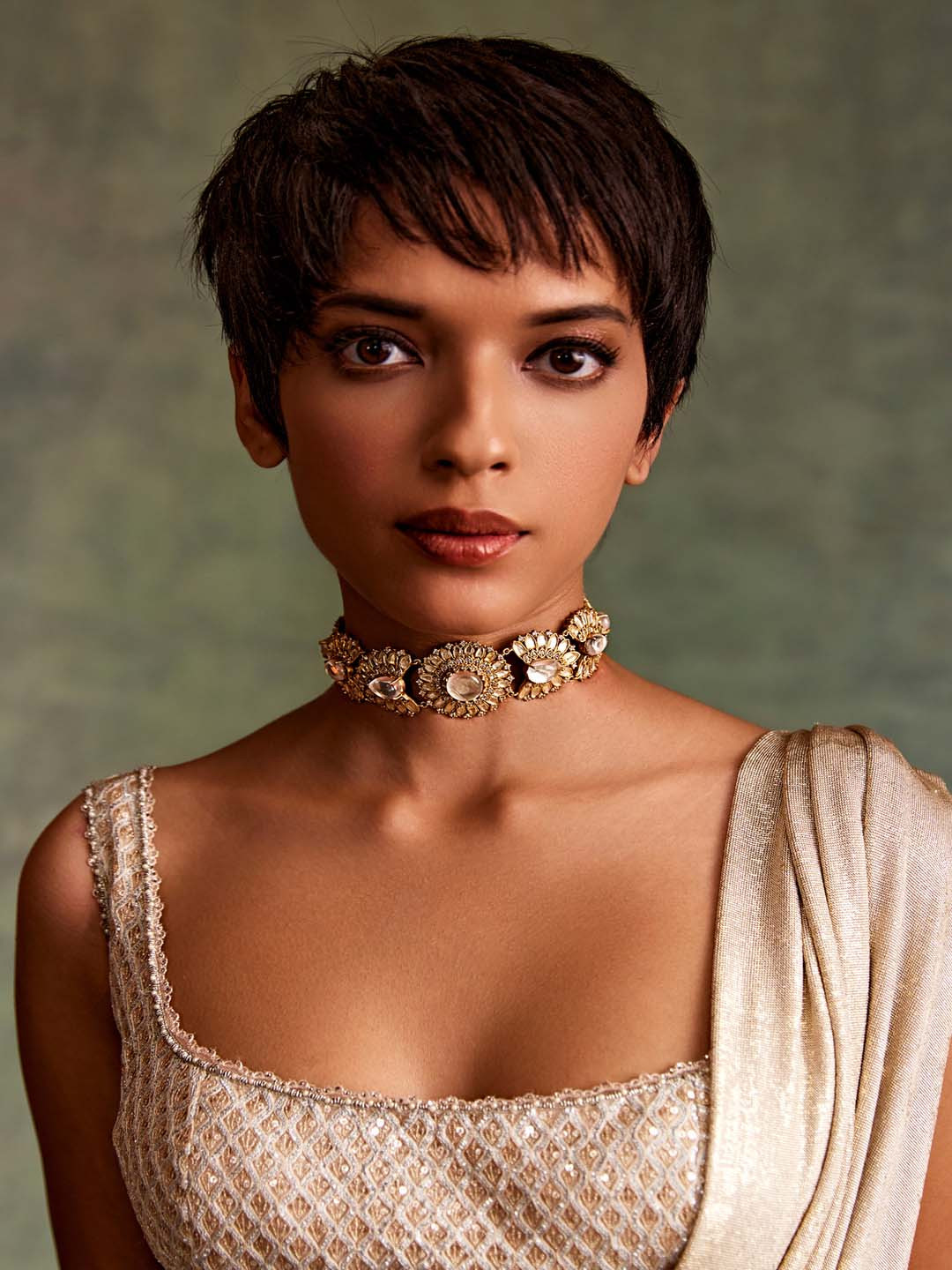 Tarun Tahiliani Sterling Silver Gold-Plated Necklace