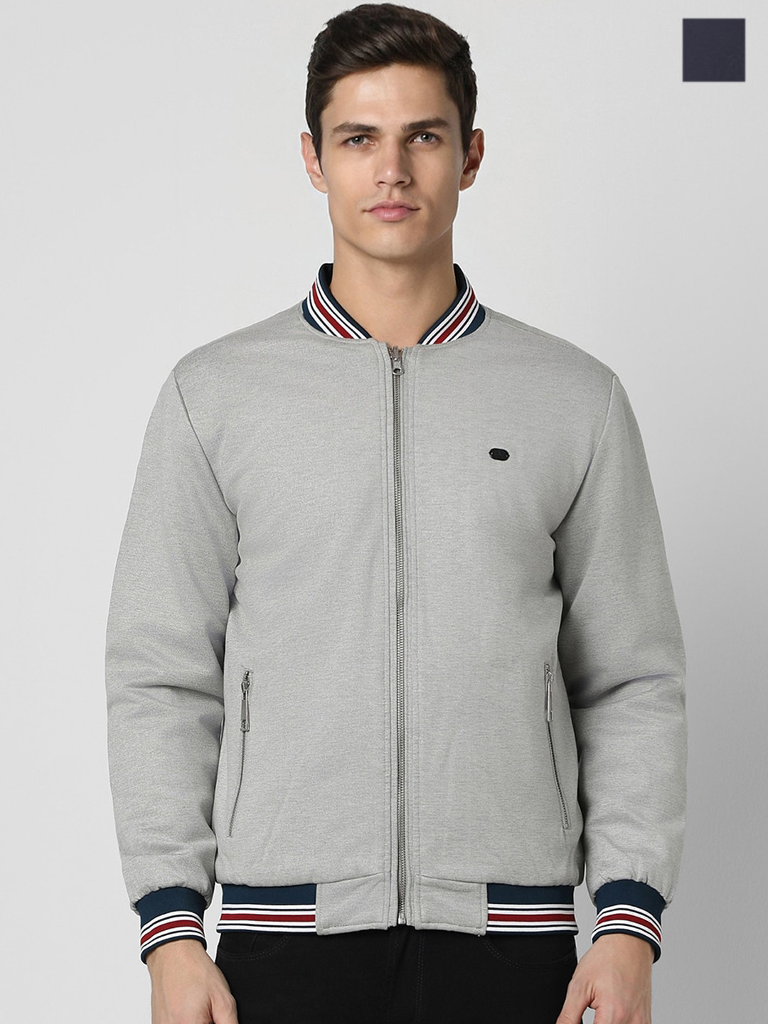 Peter England Casuals Reversible Bomber Jacket