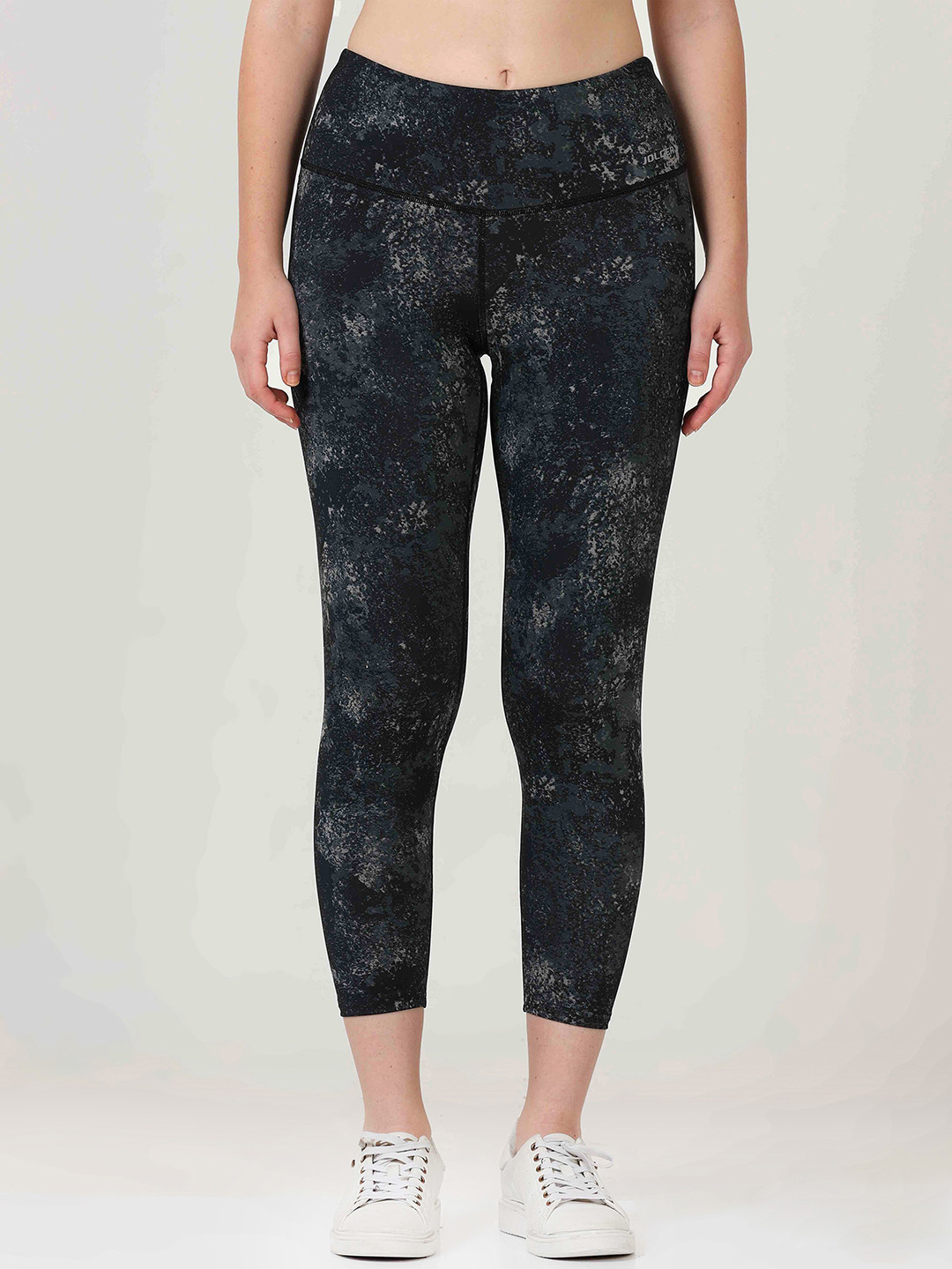 Jolger Women's High Waisted Active Wear Yoga and Gym Printed Tights