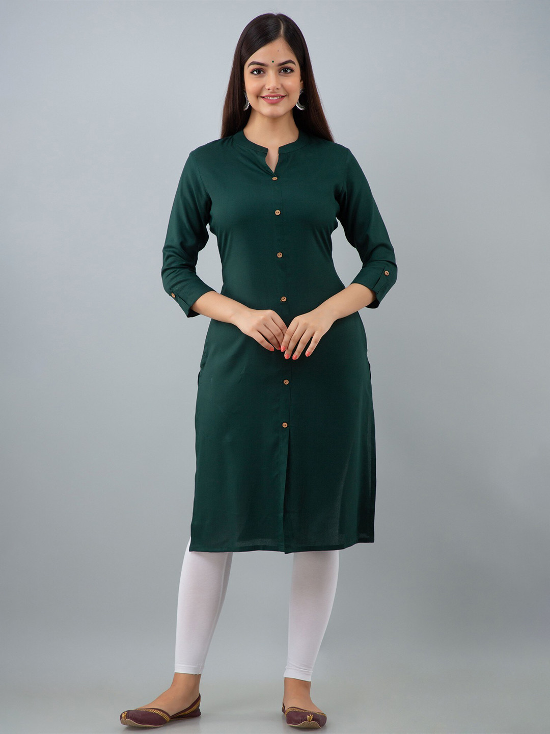 SHOOLIN Mandarin Collar Straight Kurta
