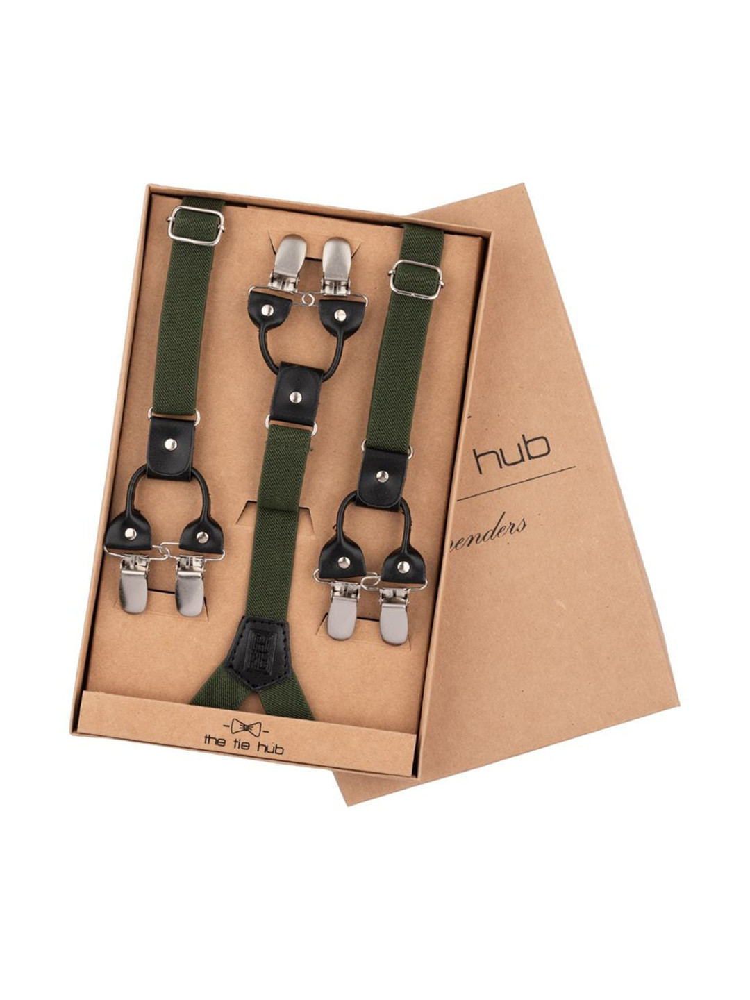 The Tie Hub Men Premium Quality Clip on Suspender