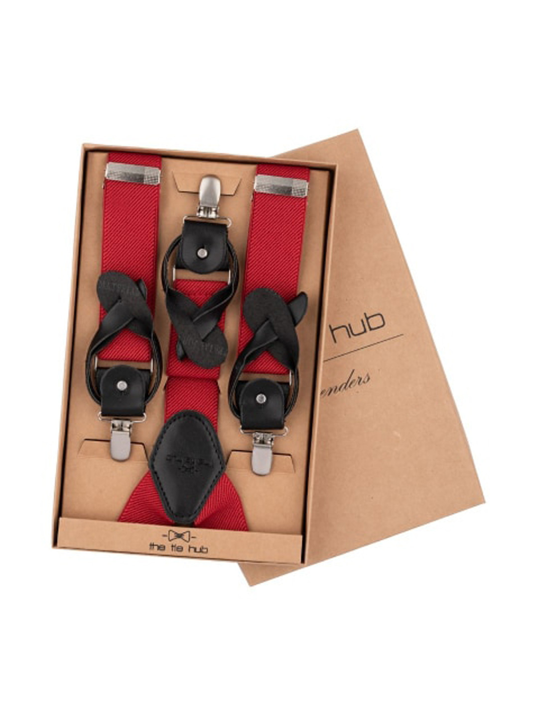 The Tie Hub Men Premium Quality Clip on Suspender