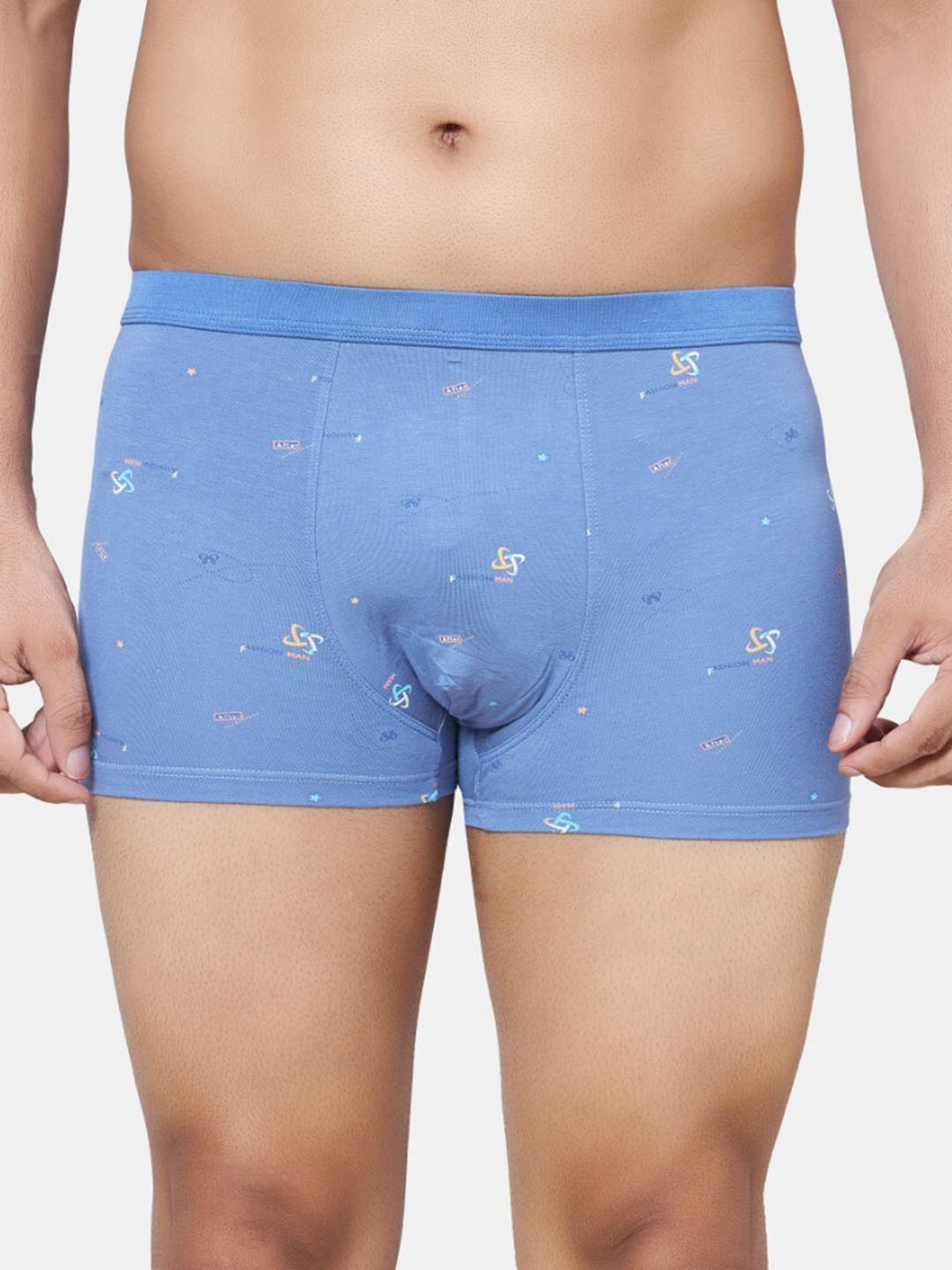 PLUMBURY Printed Cotton Trunk - PLMB/SPANTY220BLUEM