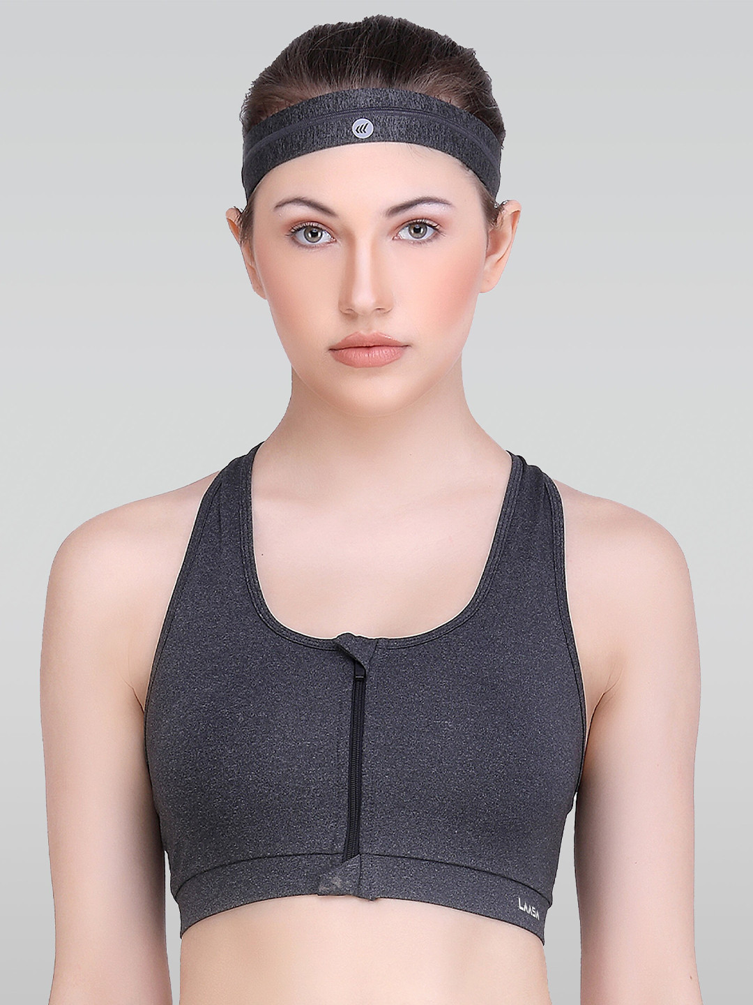 LAASA  SPORTS Dry Fit Full Coverage Removable Padding Workout Bra All Day Comfort