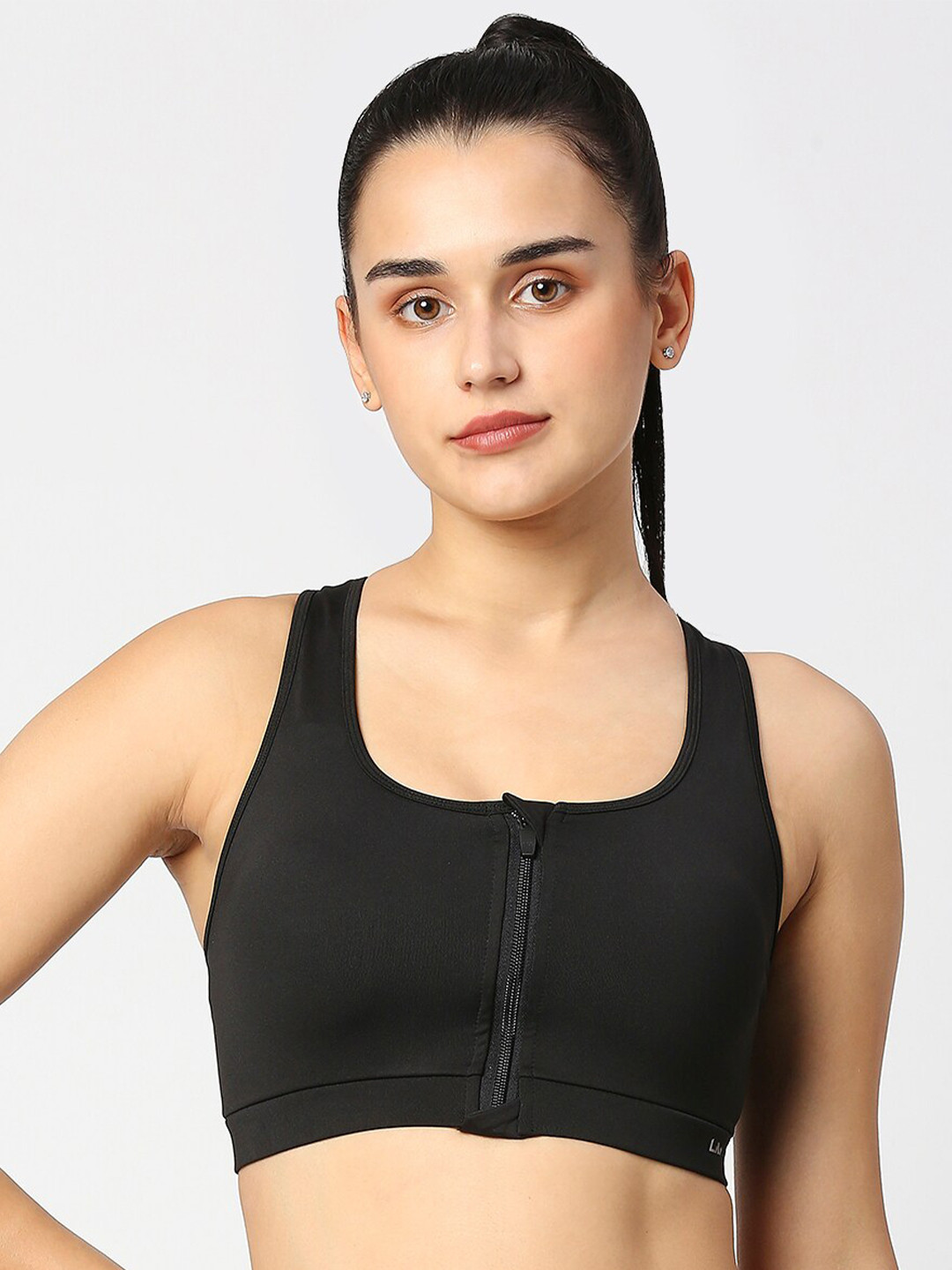 LAASA  SPORTS Dry Fit Full Coverage Removable Padding Workout Bra All Day Comfort