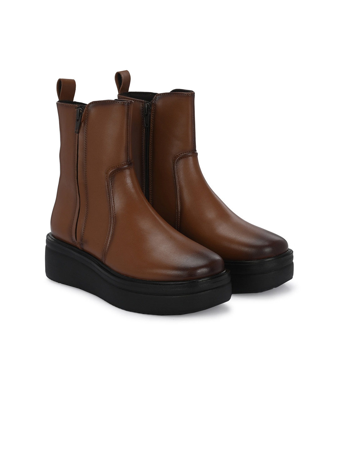 Delize Women Zippered High-Top Regular Boots