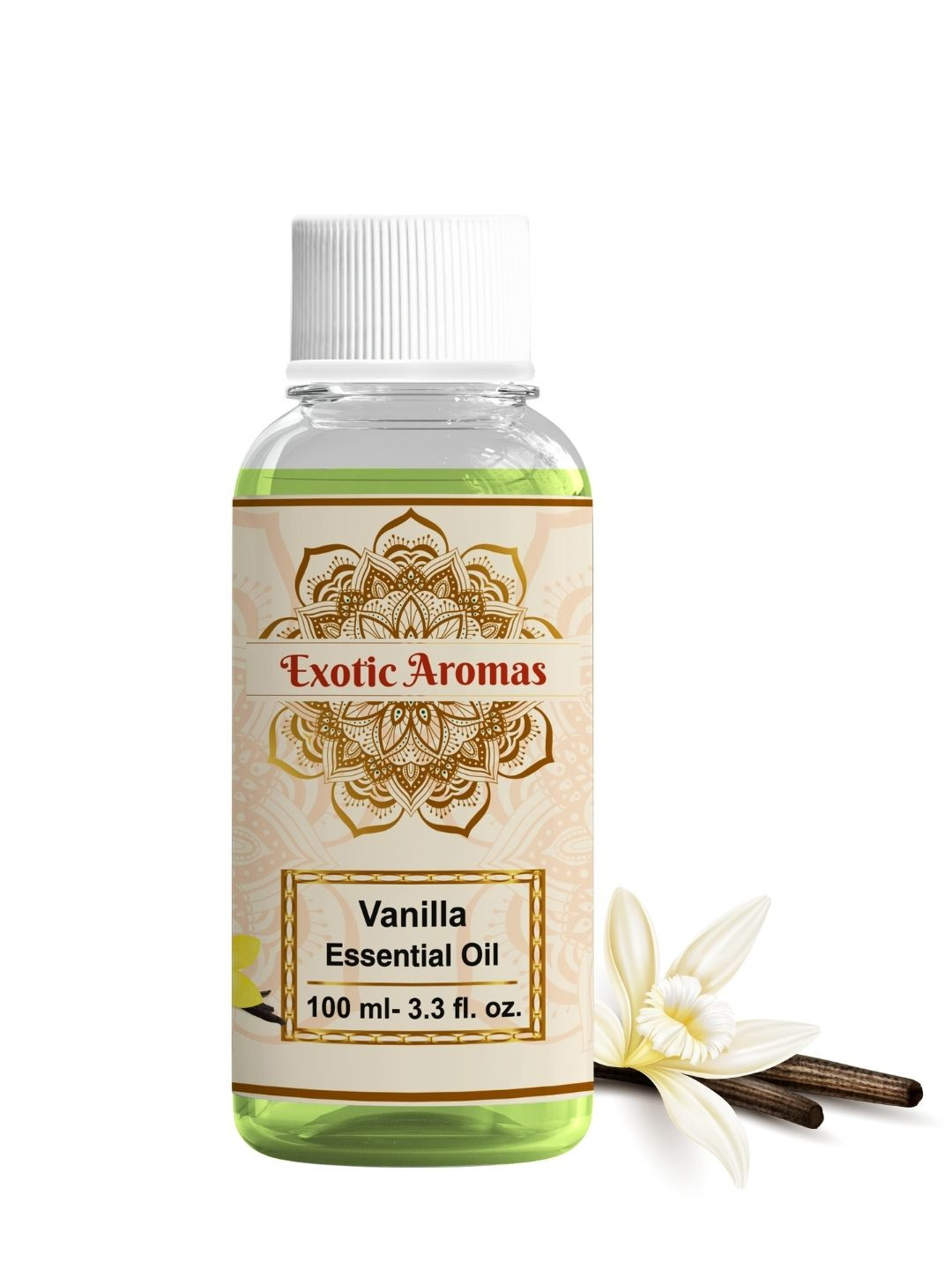 EXOTIC AROMAS Vanilla Essential Oil For Healthy Hair Face Diffuser 100 ml