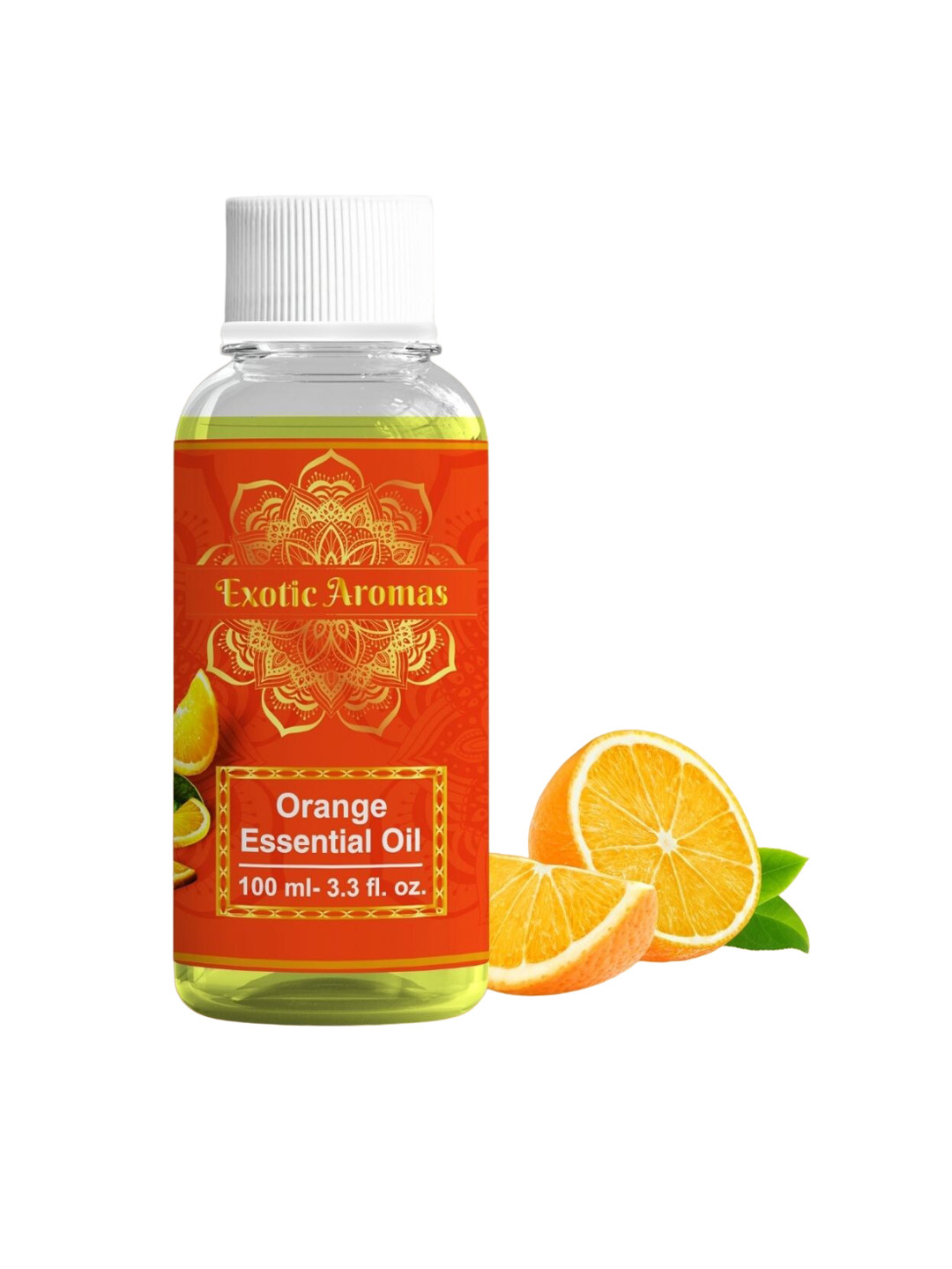 EXOTIC AROMAS Orange Essential Oil For Aromatherapy Skin & Hair - 100ml