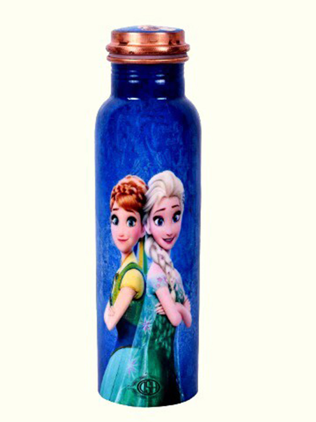 DSH Crafting Your Curiosity Blue Cartoon Characters Copper Airtight Water Bottle - 950ml