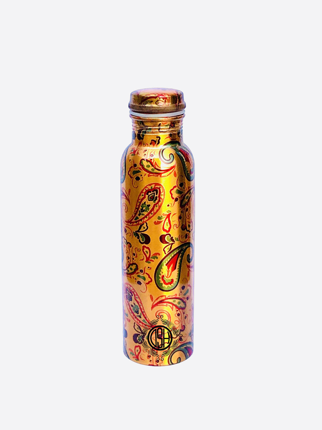 DSH Crafting Your Curiosity Gold Paisley Copper Single Wall Vacuum Water Bottle - 800ml