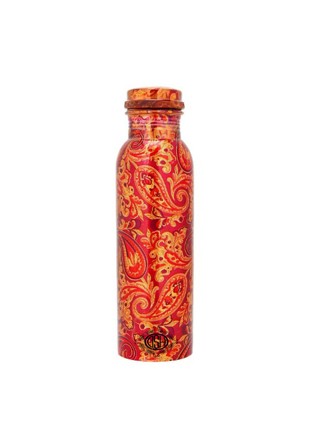 DSH Crafting Your Curiosity Red Paisley Copper Single Wall Vacuum Water Bottle - 800ml