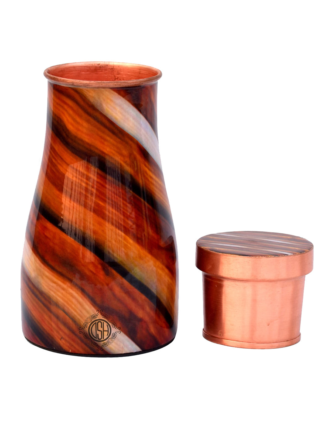 DSH Crafting Your Curiosity Brown Abstract Copper Airtight Water Bottle - 1L