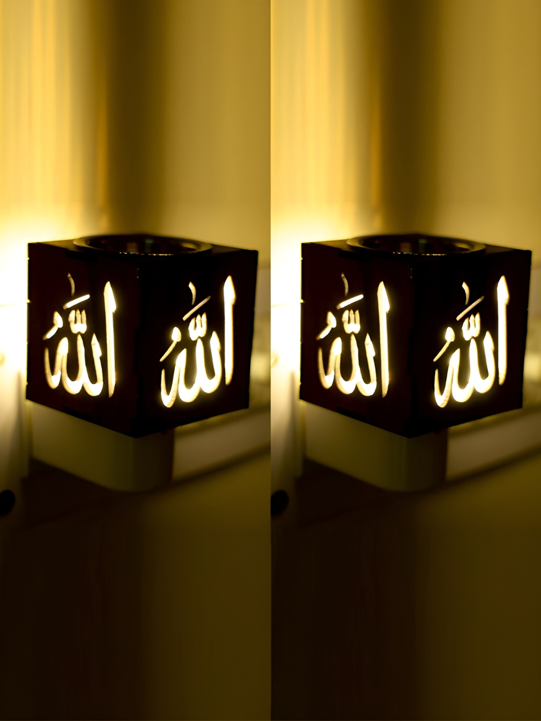 Gojeeva Brown Glass Camphor Diffuser With Switch And Lamp