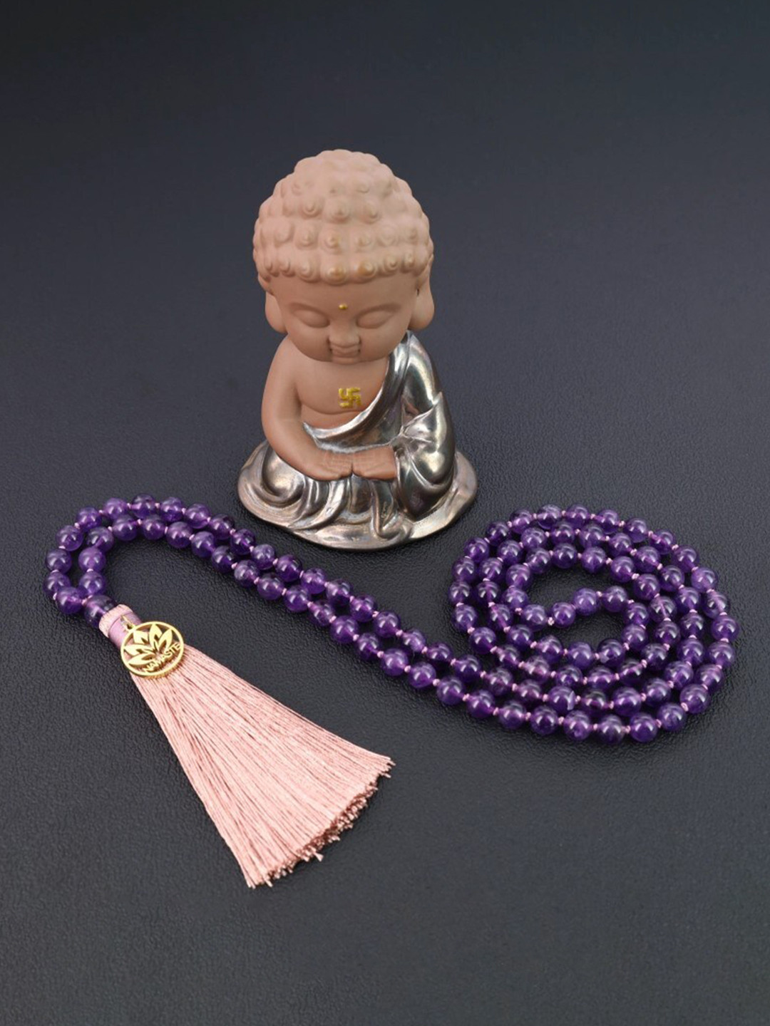 RDK Unisex Amethyst Studded AAA Rosary