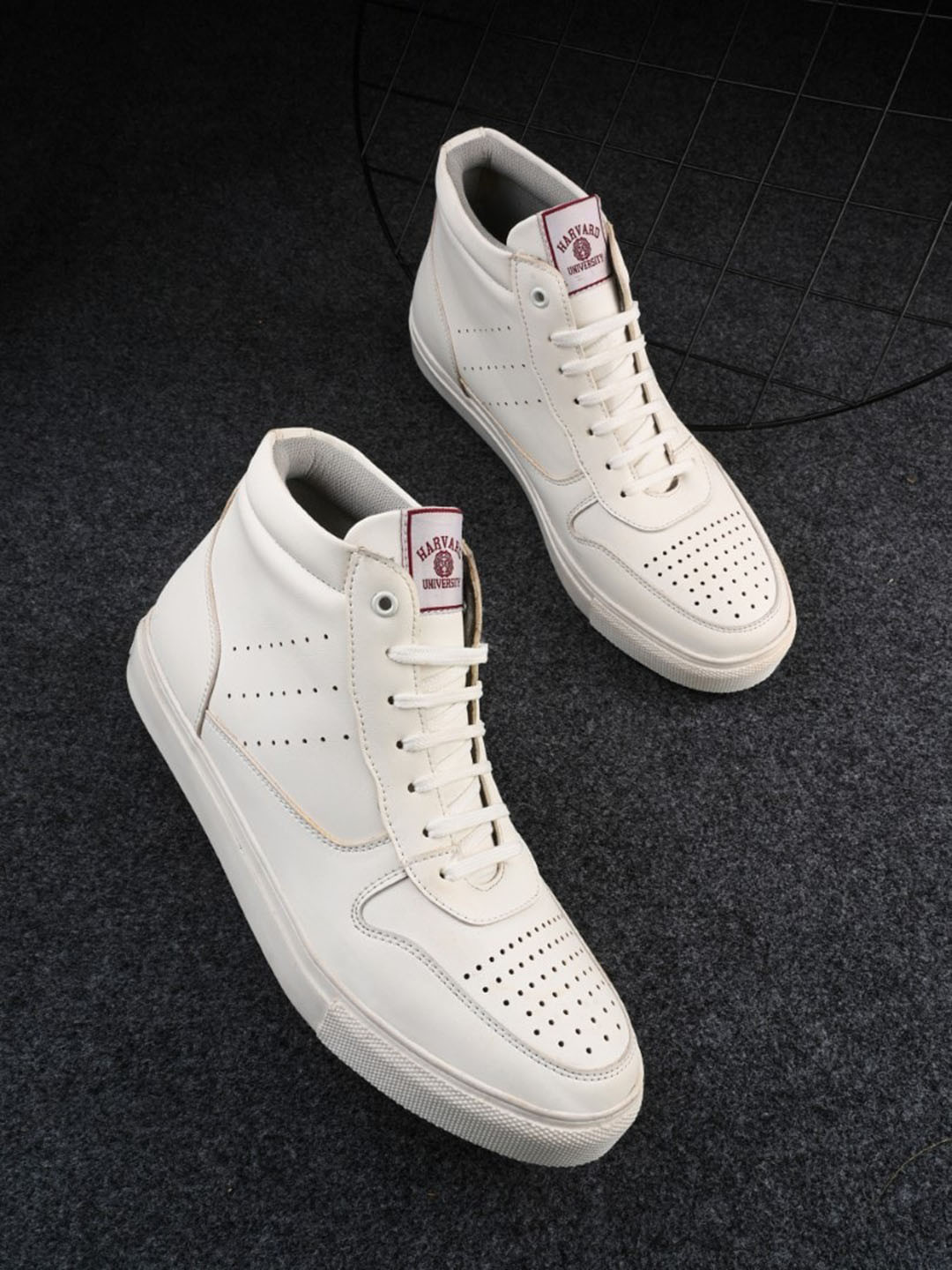 Harvard Men Perforations High Top Sneakers
