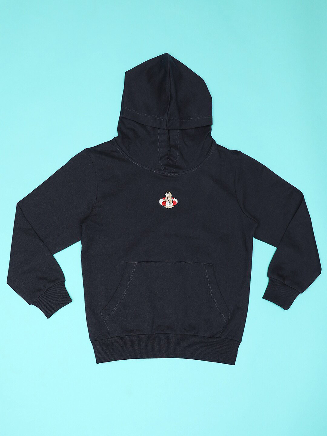 Hoop Boys Hooded Neck Long Sleeve Cotton Pullover Sweatshirt