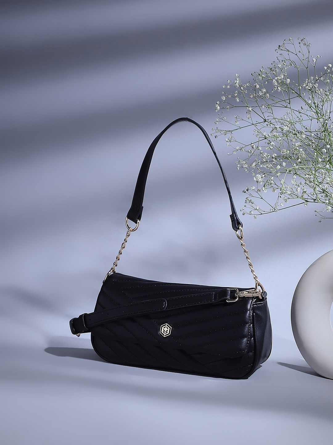 Biba Quilted Structured Shoulder Bag