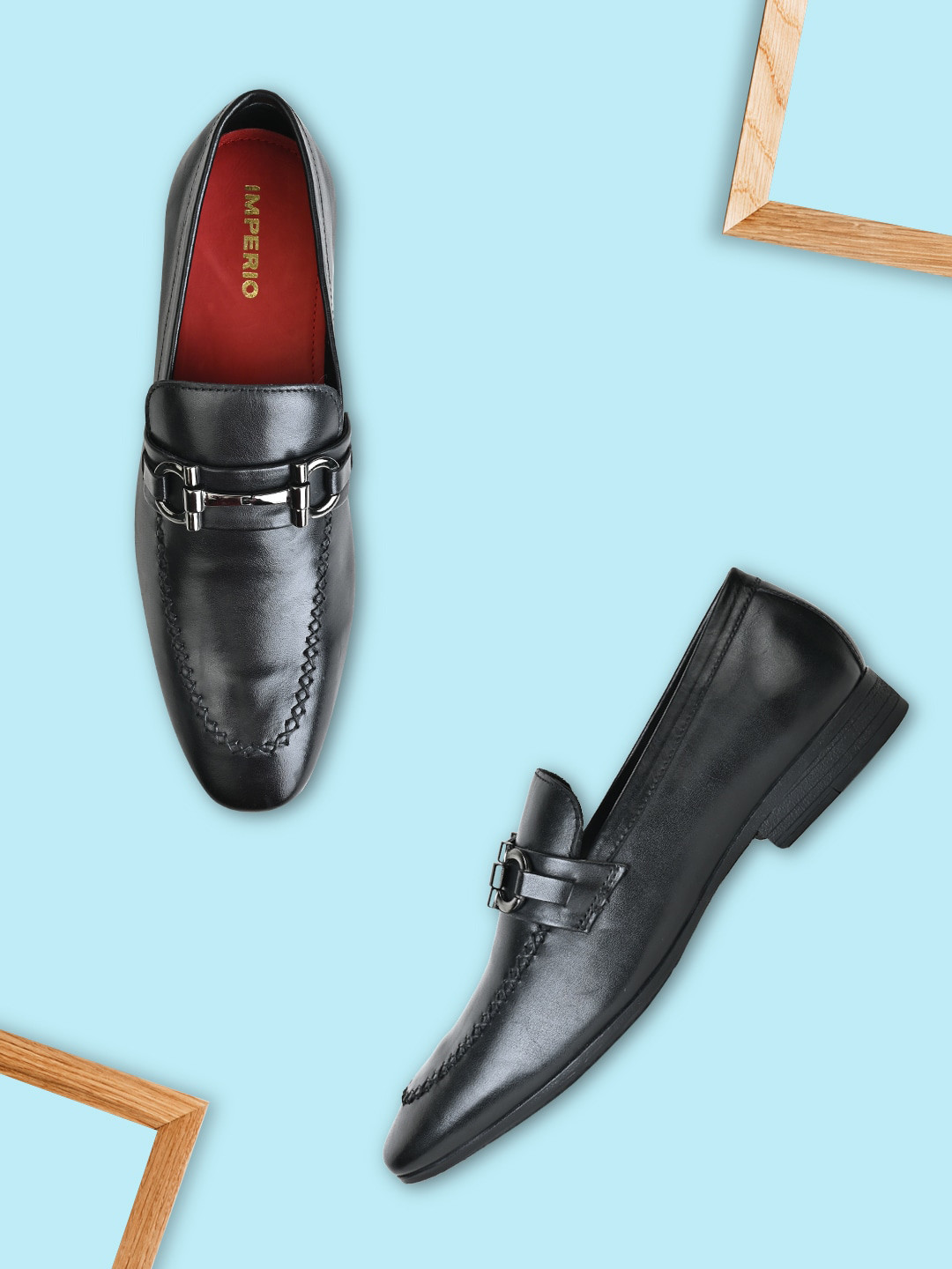 Regal Men Buckled Leather Formal Loafers