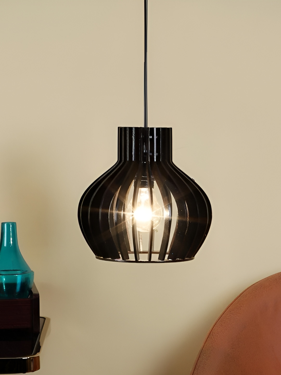 ELIANTE Brown Iron Contemporary Ceiling Lamp