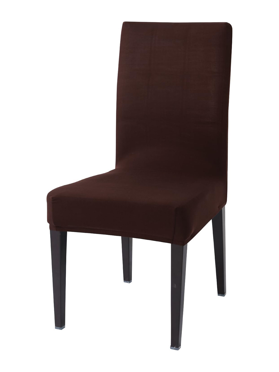 HOKIPO Brown Stretchable Chair Cover