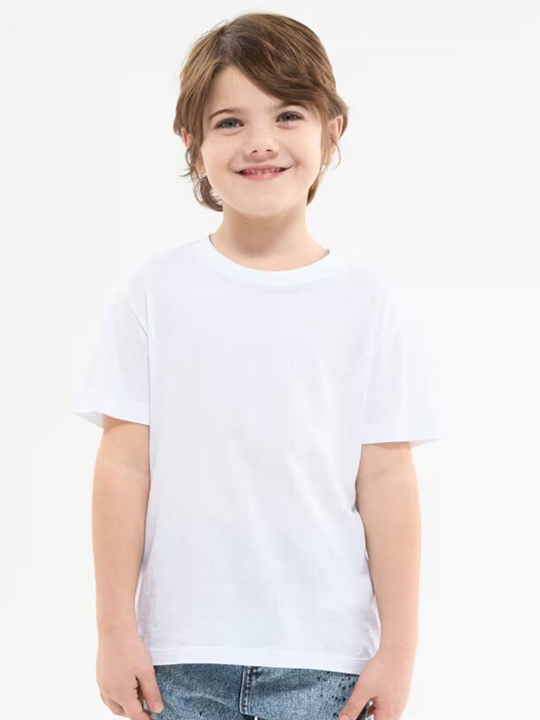 BAESD Kids Round Neck Bio Finish Pure Cotton T-shirt