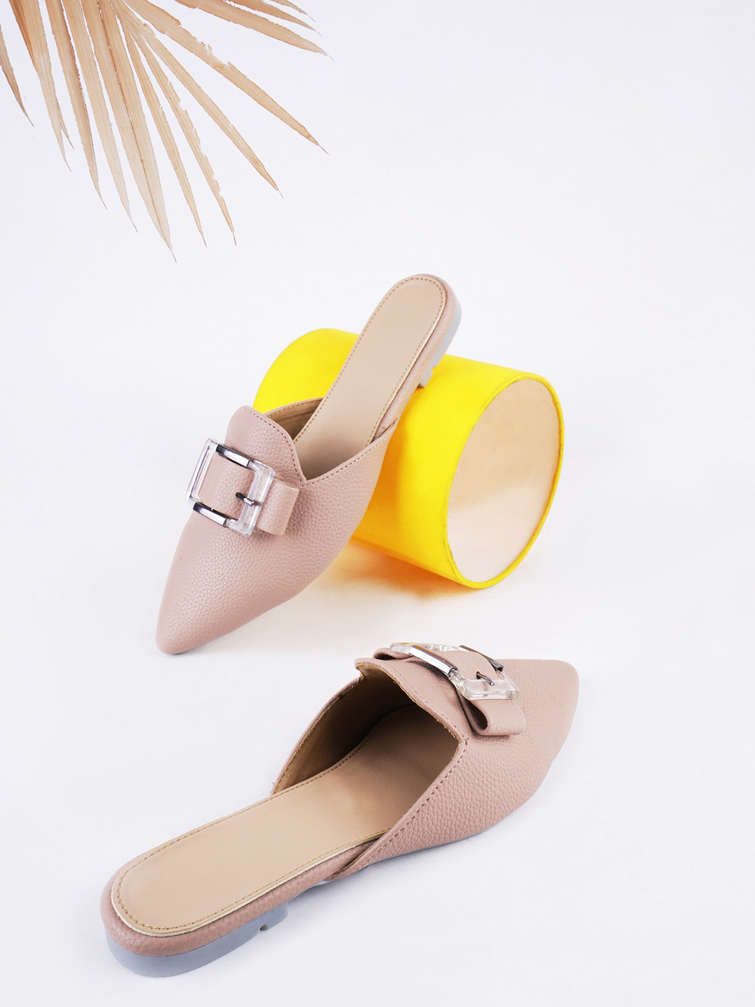 Try Me Pointed Toe Mules Flats