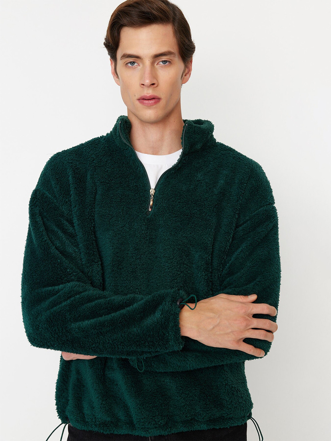 Trendyol Mock Collar Sweatshirt