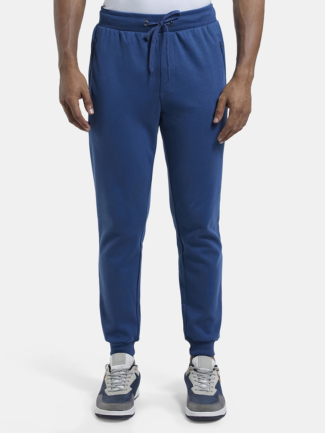 Buy Jockey Combed Cotton Rich Slim Fit Jogger with Zipper Pockets AM02 Track Pants for Men 26220674 Myntra