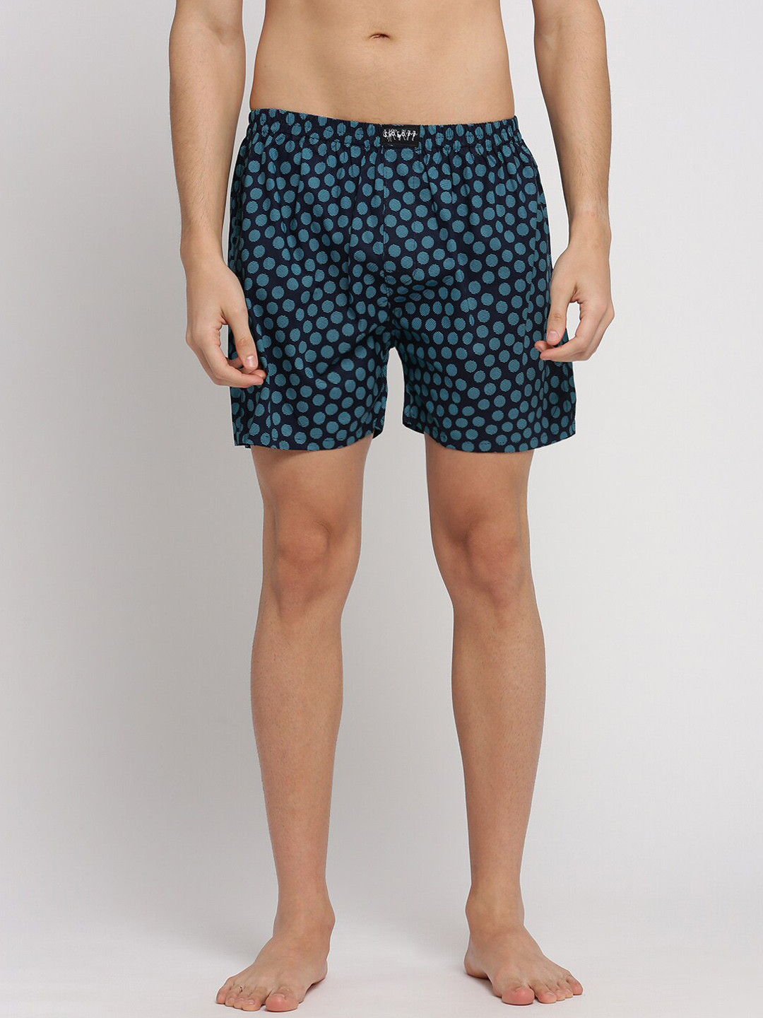 SHOWOFFFF Men Printed Slim Fit Boxers AM-131-12_NavyBlue
