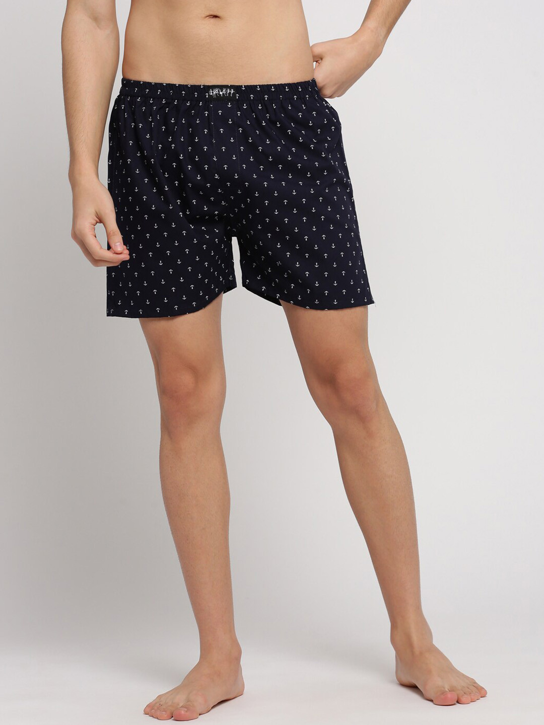 SHOWOFF Men Printed Slim Fit Boxers AM-131-2_NavyBlue