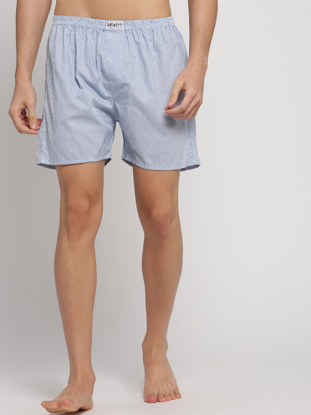SHOWOFF Slim Fit Conversational Printed Cotton Boxer AM-131-5_Blue