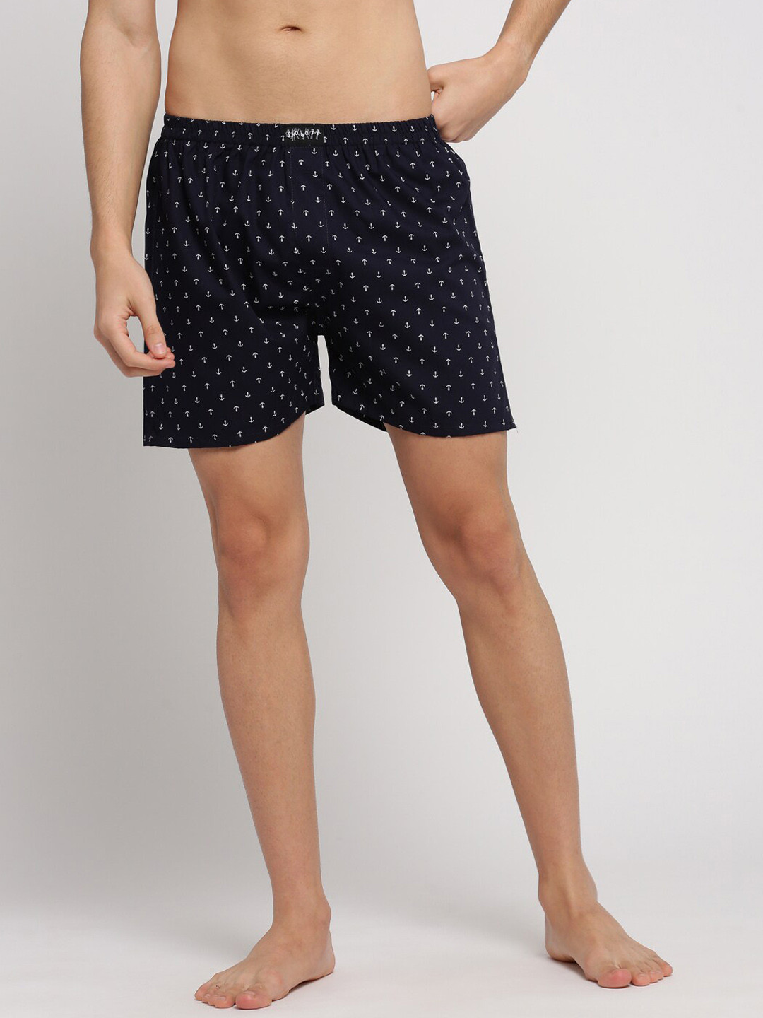 SHOWOFF Men Printed Slim Fit Boxers AM-131-11_Black