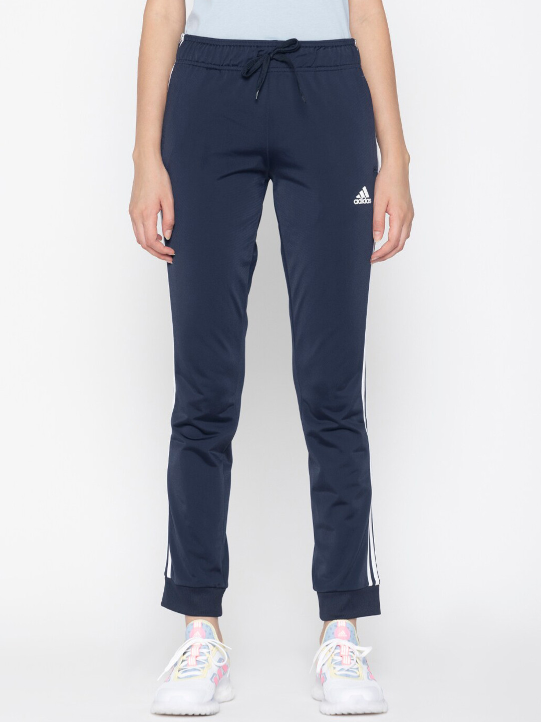 ADIDAS W 3S TP TRIC Women Slim Fit Side-Striped Detail Joggers
