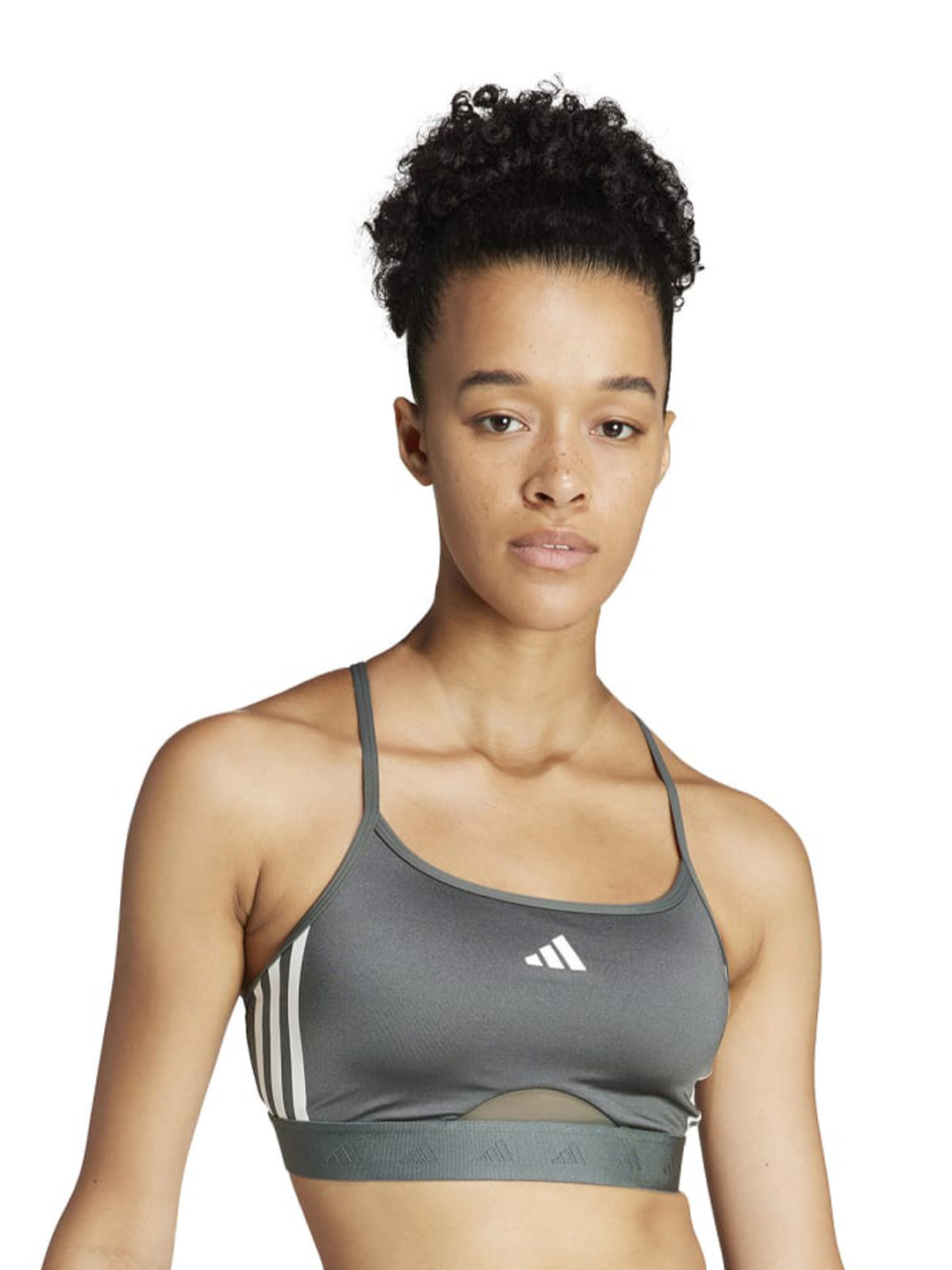 ADIDAS AER LS HYGLM Q1 Lightly Padded Sports Bra