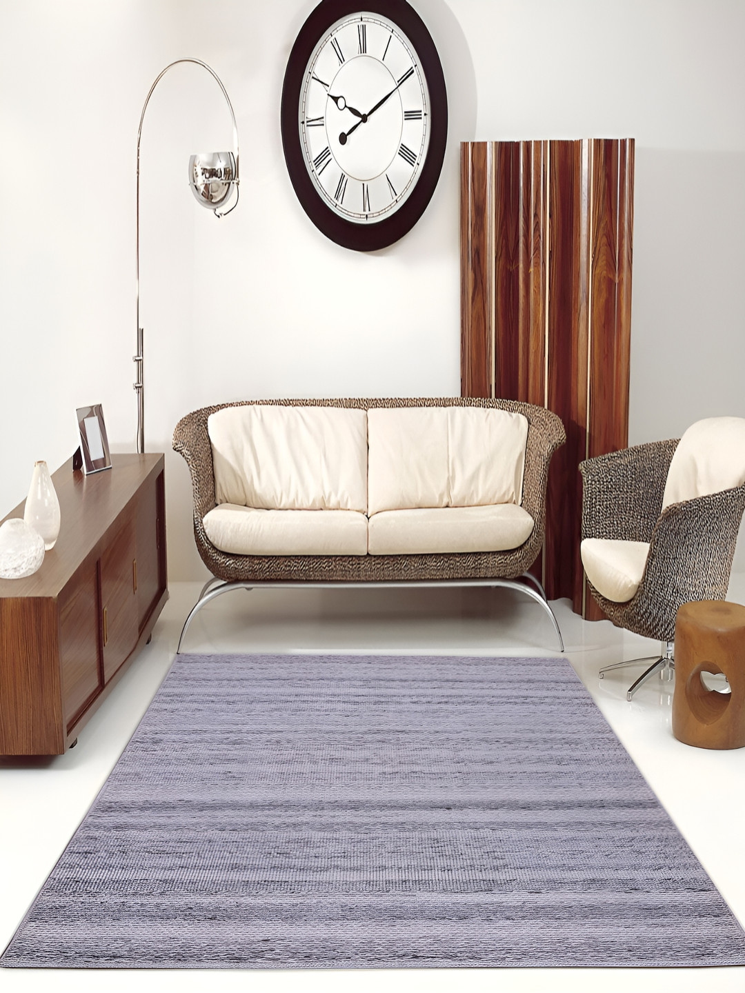 PEQURA Grey Handmade Woollen Carpet