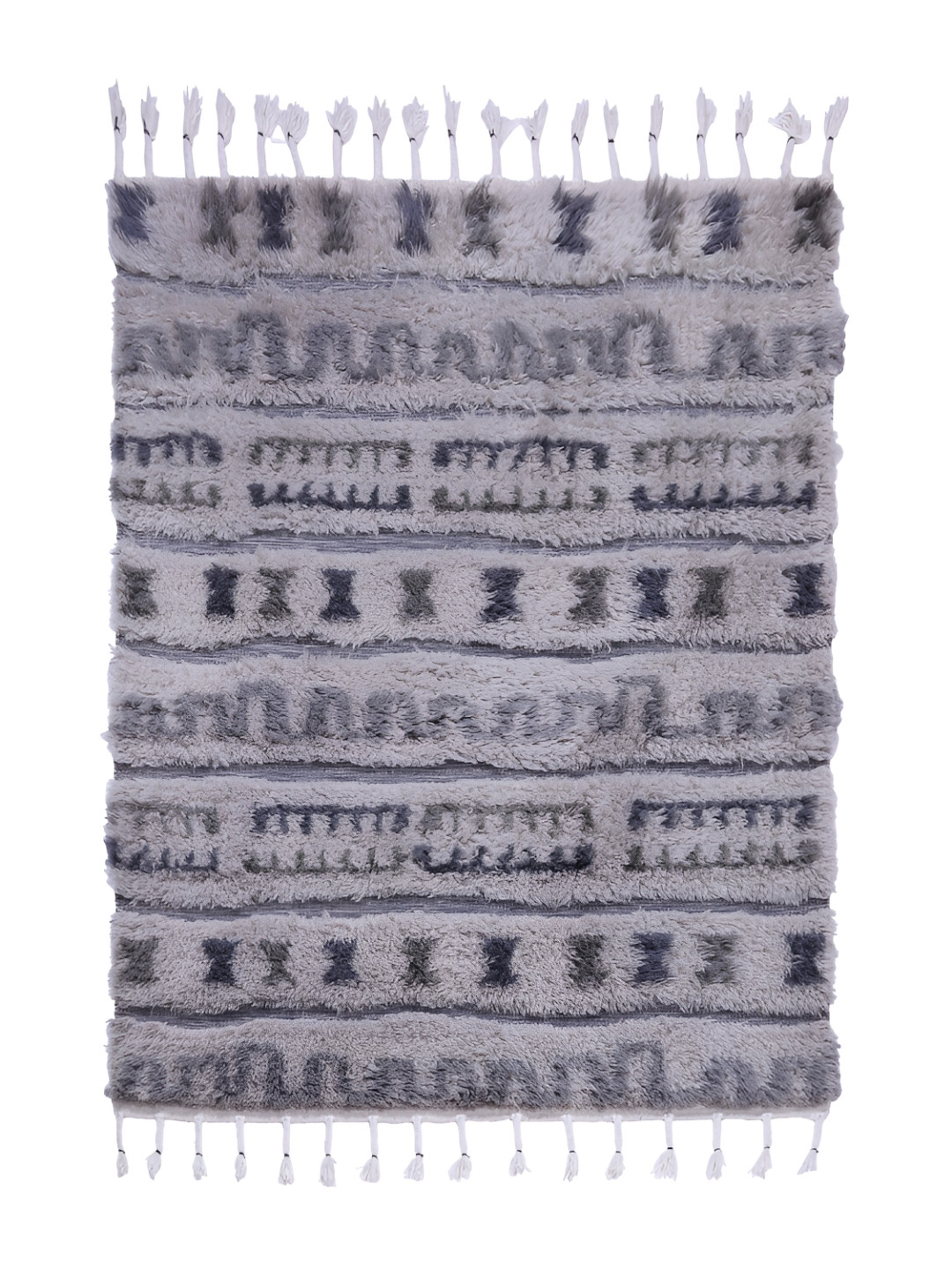 PEQURA Grey Handmade Woollen Carpet