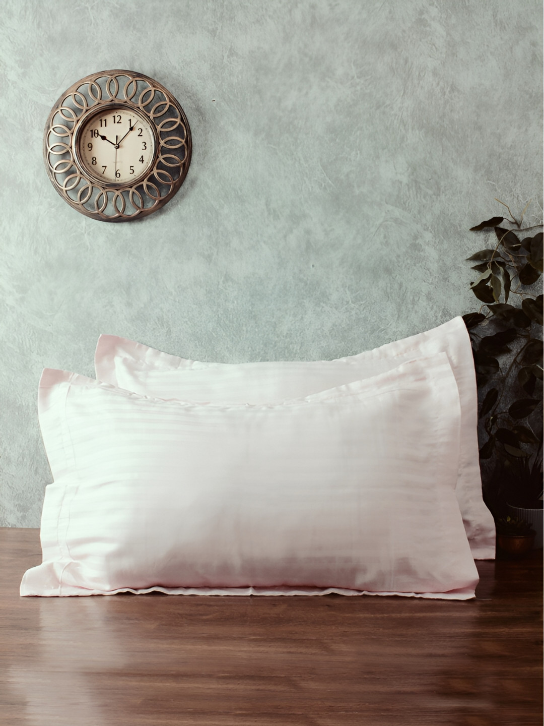 THE CONVERSION White 2 Pieces Pure Cotton Rectangle Pillow Covers
