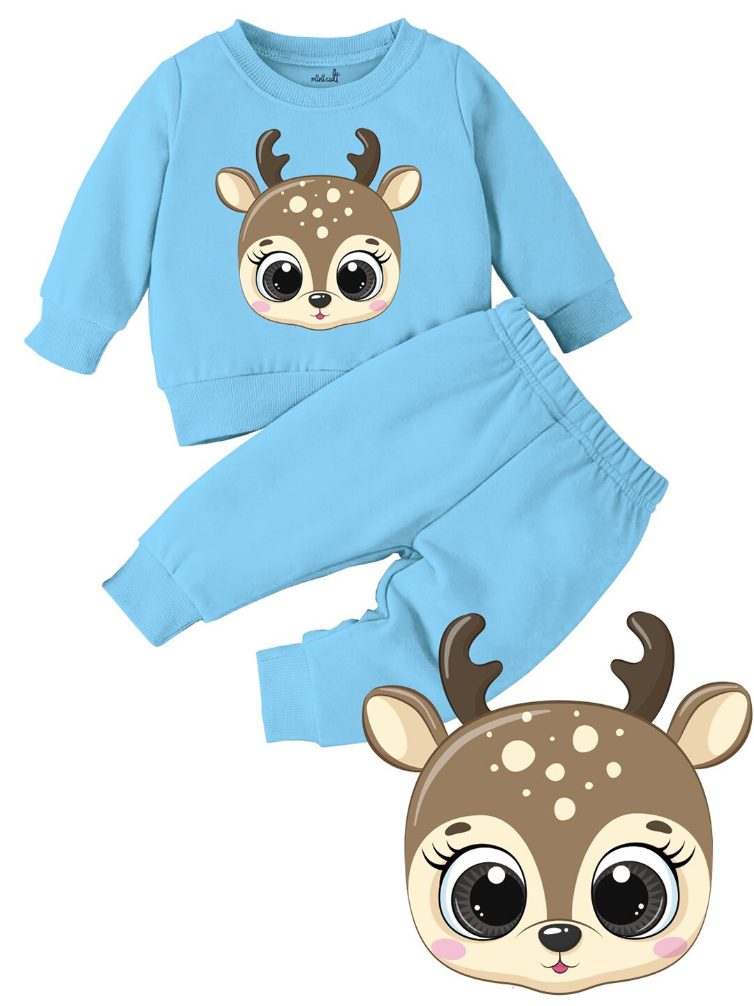 x2o Infant Kids Graphic Printed Long Sleeves T-shirt with Pyjamas